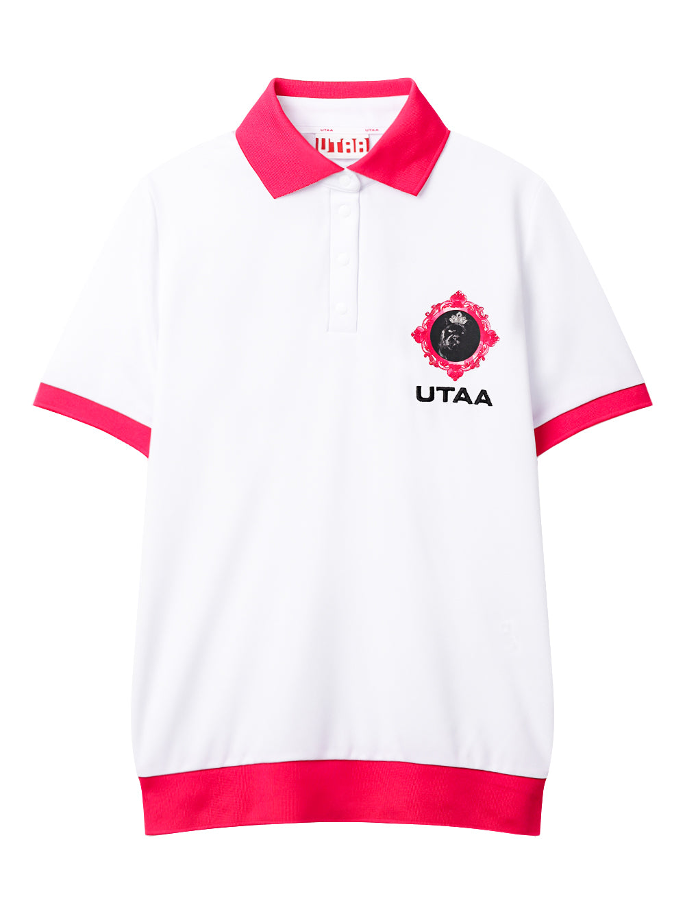 UTAA シークエンスバロックグラフィックPKシャツ ピンク : Women's