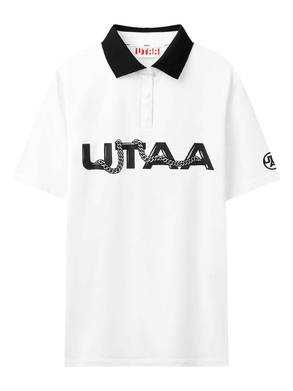 UTAA ヘリックストリングPKシャツ ホワイト : Men's