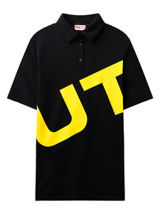 UTAA モントバルぐロゴPKシャツ ブラック : Men's