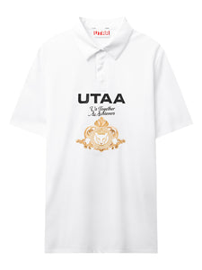 UTAA ゴールデンクラウンリングパンサーステイトPKシャツ ホワイト : Men's