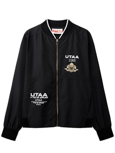 UTAA ゴールデンクラウンリングパンサーウィンドブレーカー (男性用) ブラック