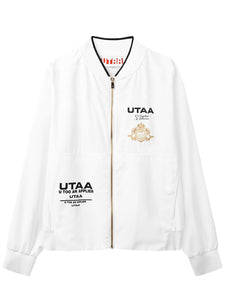 UTAA ゴールデンクラウンリングパンサーウィンドブレーカー (男性用) ホワイト