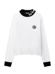 UTAA ロゴラウンドタートルネックニット ホワイト : Women's
