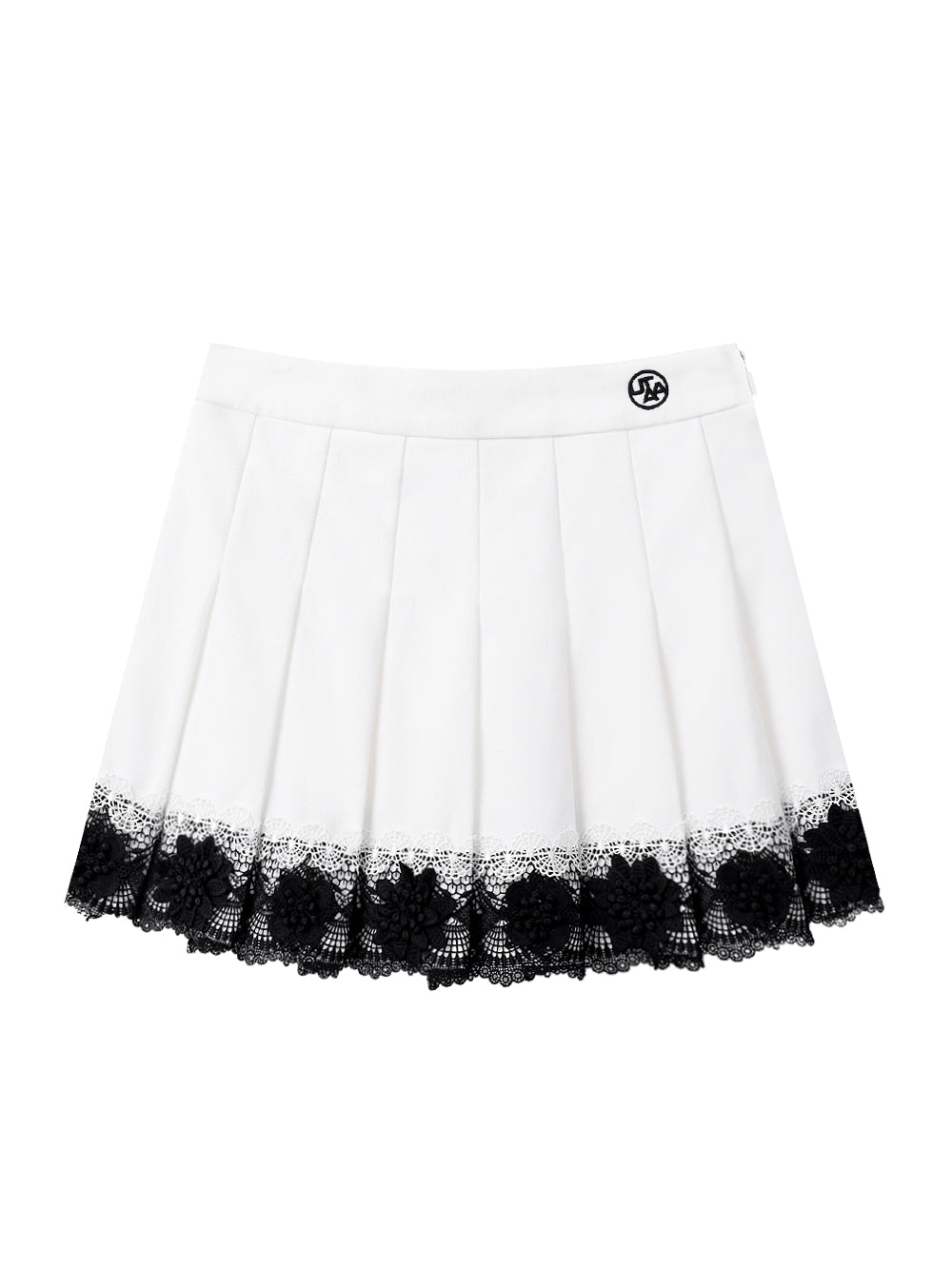 UTAA ノートルダムフローラルレースプリーツスカート