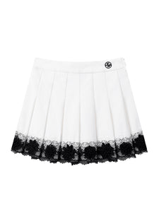 UTAA ノートルダムフローラルレースプリーツスカート