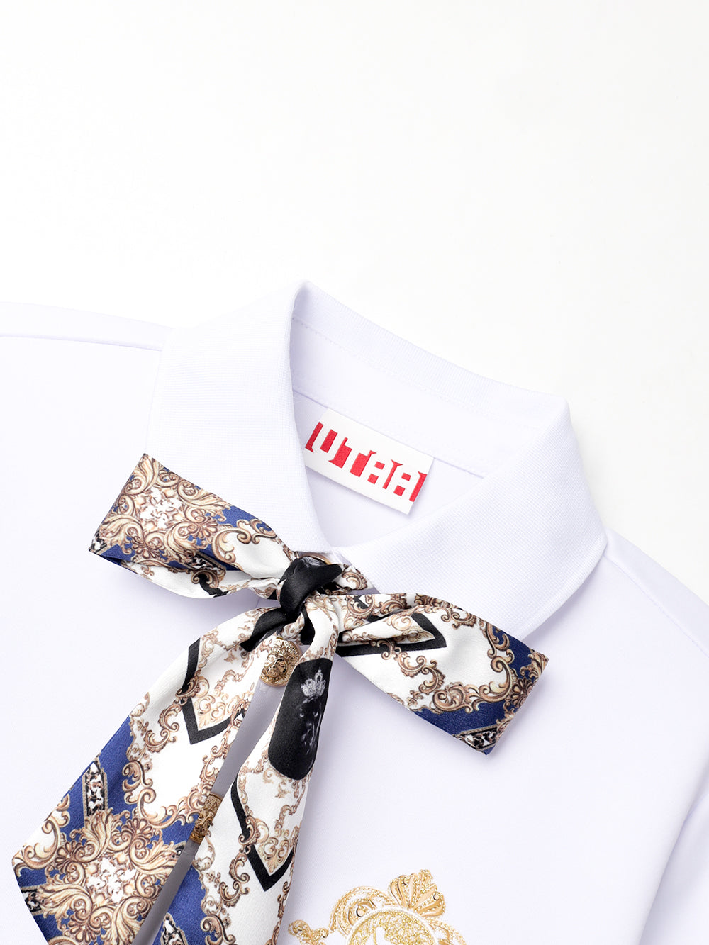 UTAA APEX チェーンバロックフロンティアタイPKシャツ ブルー : Women's