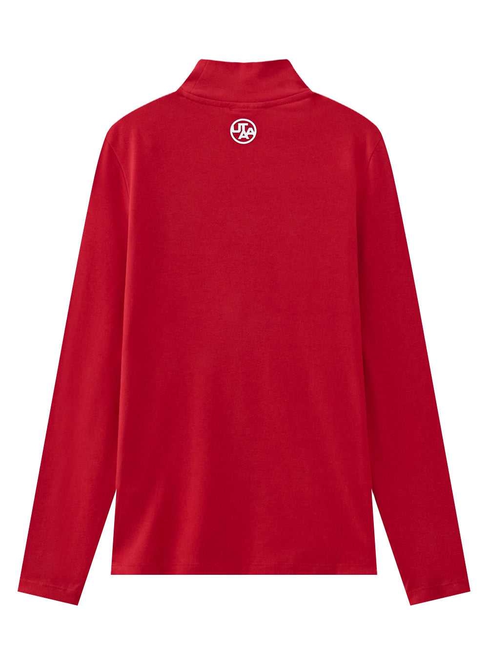 UTAA スライドバルクロゴタートルネックスリーブ レッド : Women's