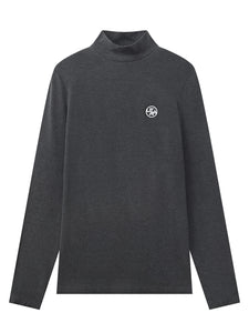 UTAA シンボルダストタートルネックスリーブ メランジグレー : Women's