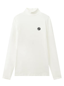 UTAA シンボルダストタートルネックスリーブ ホワイト : Women's