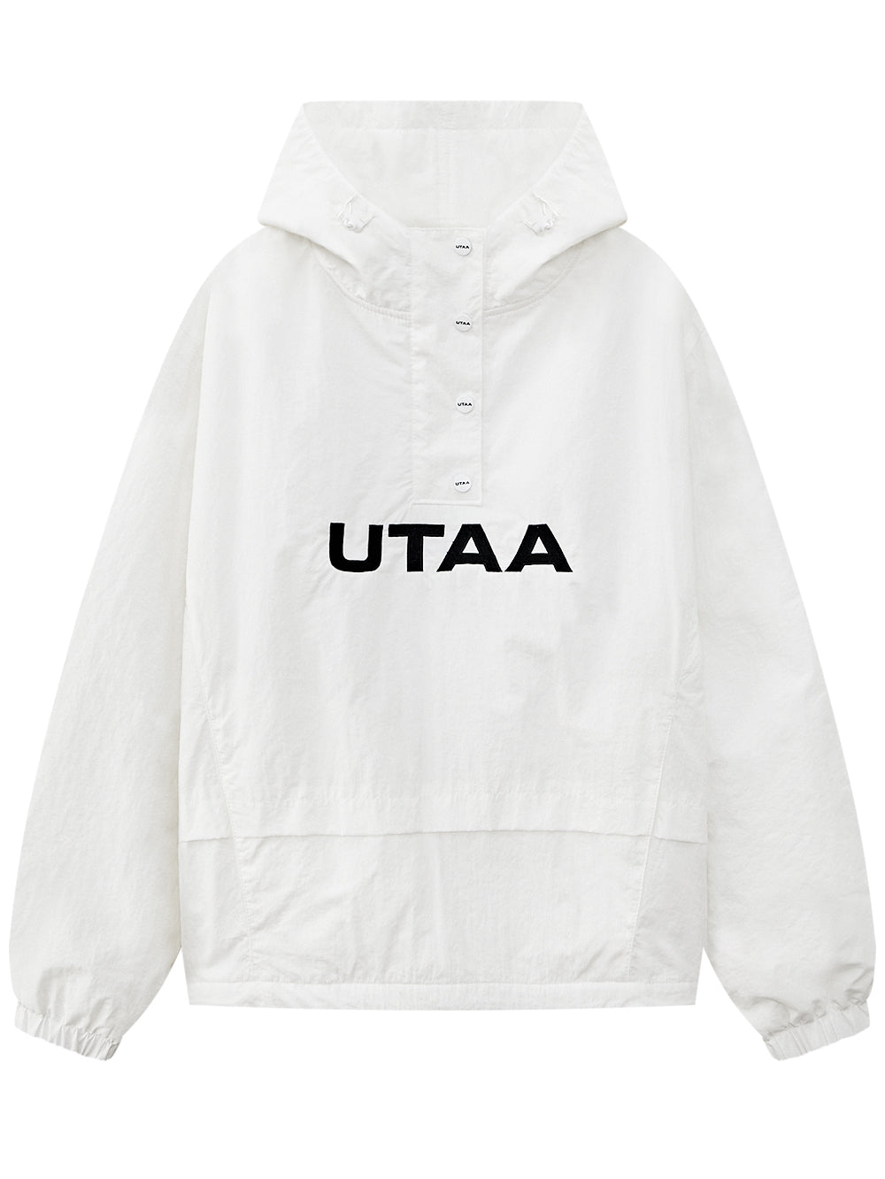 UTAA リングパンサーパディングハーフウィンドブレーカー ホワイト : Women's