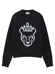 UTAA ネオンカラーポップパンサーニットプルオーバー ブラック : Women's