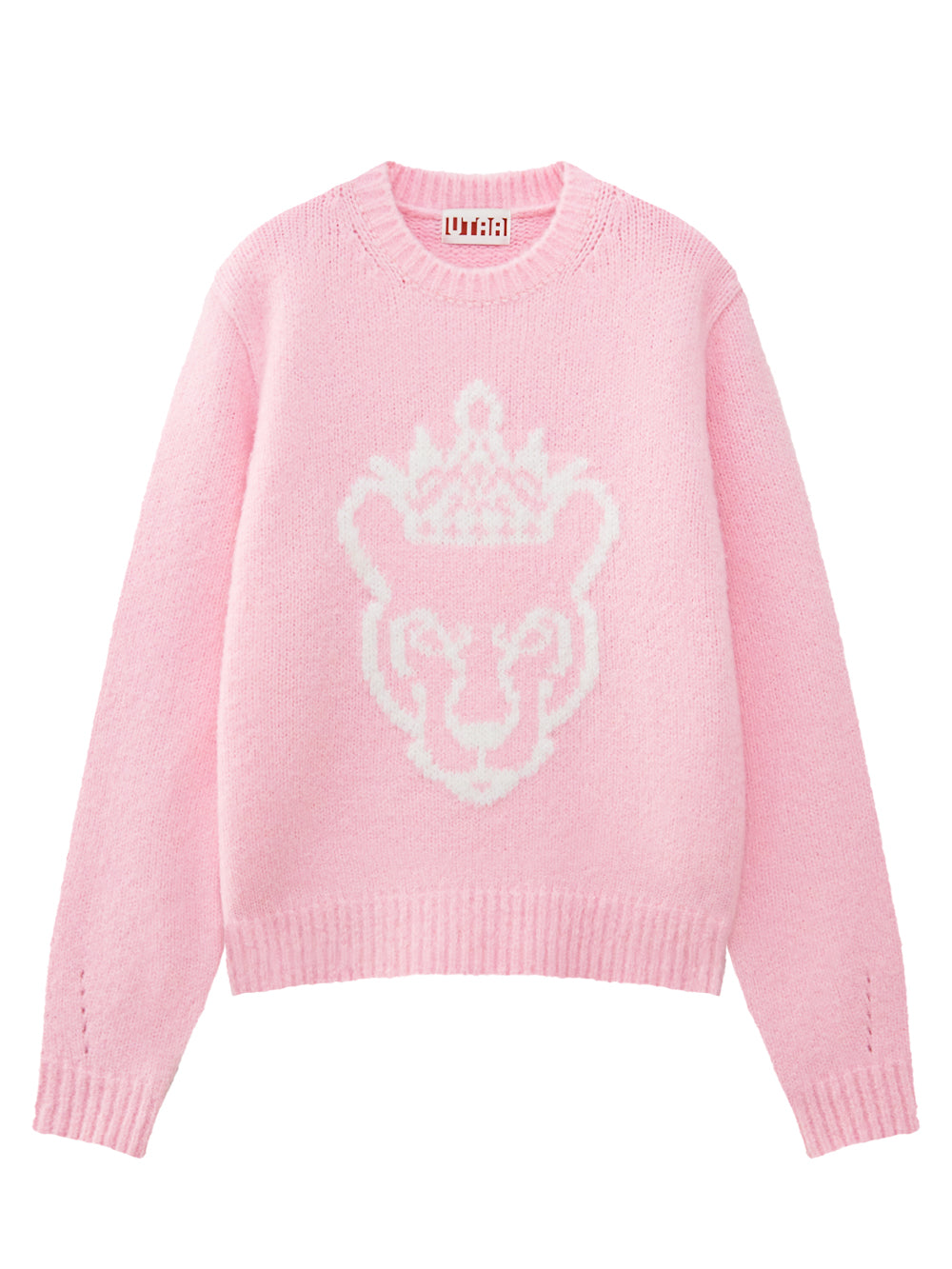 UTAA ネオンカラーポップパンサーニットプルオーバー ライトピンク : Women's