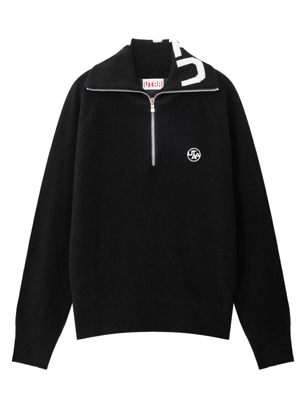 UTAA シンボルShadeタートルネックハーフZip-upニット : Women's