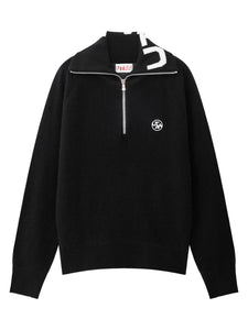 UTAA シンボルShadeタートルネックハーフZip-upニット : Women's