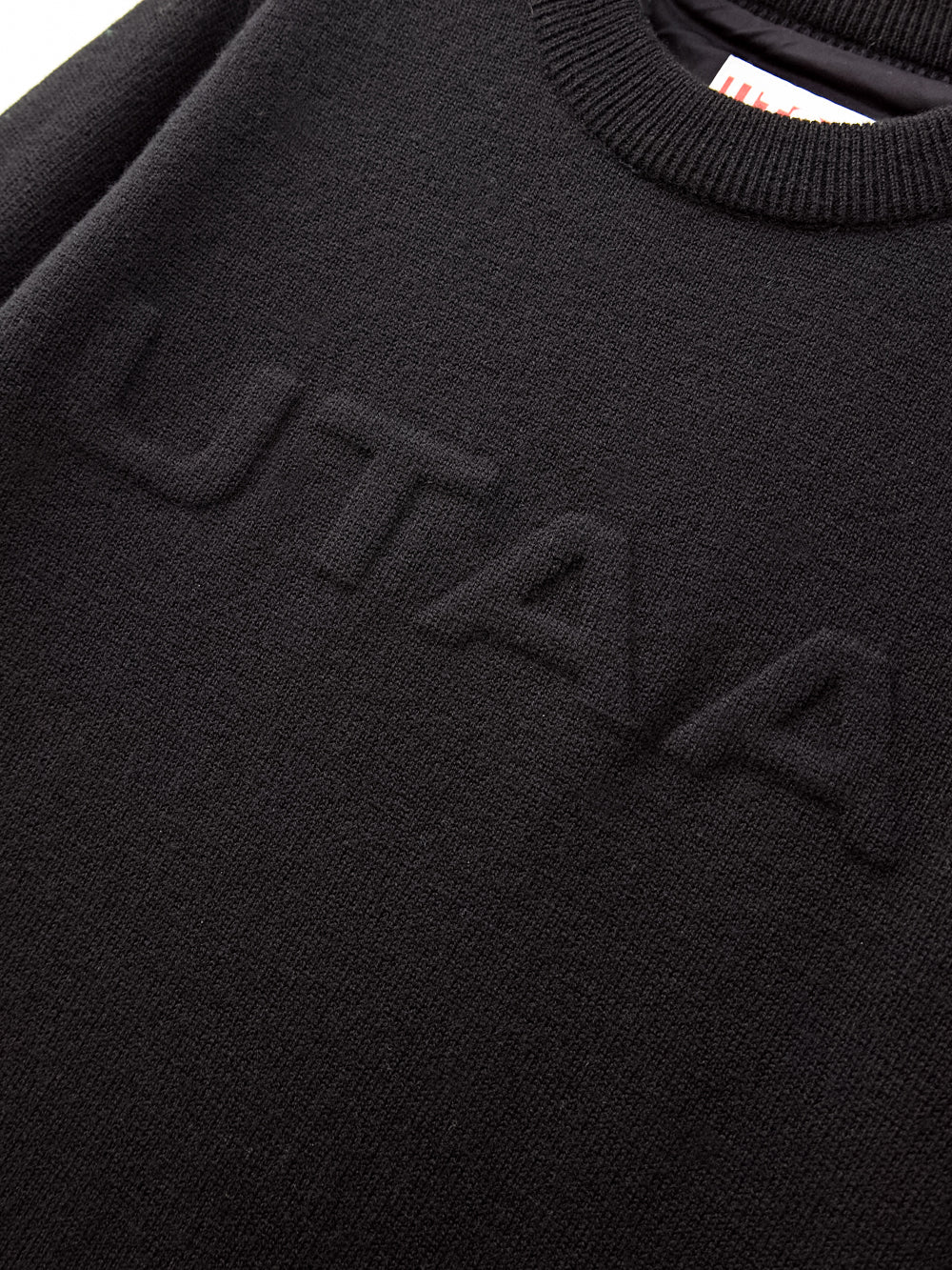 UTAA アイシングカラーエンボスニットプルオーバー (女性用) ブラック