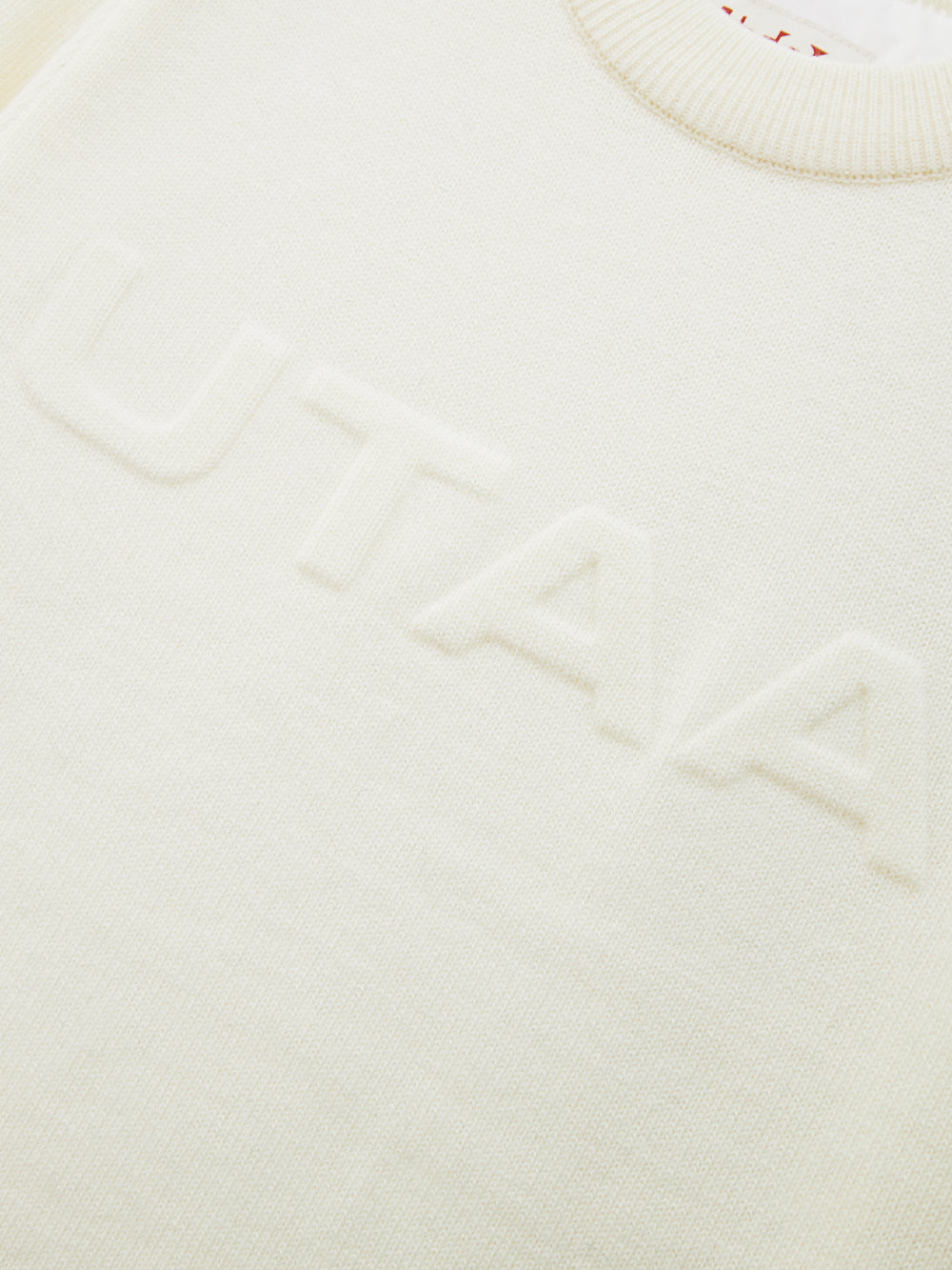 UTAA アイシングカラーエンボスニットプルオーバー (女性用) ホワイト