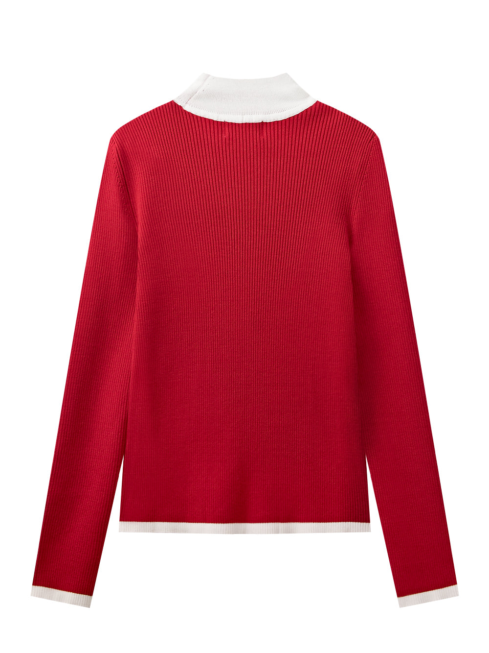 UTAA ロゴカーヴリングタートルネックニット レッド : Women's ブラック