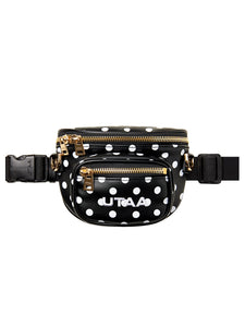 UTAA ドルチェクラシックドットベルトバッグ ブラック : Women's