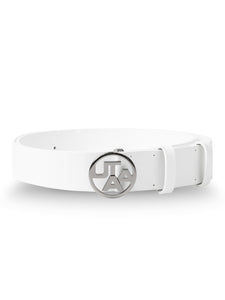 UTAA シルバリーシンボルリングロゴベルト ホワイト : Men's