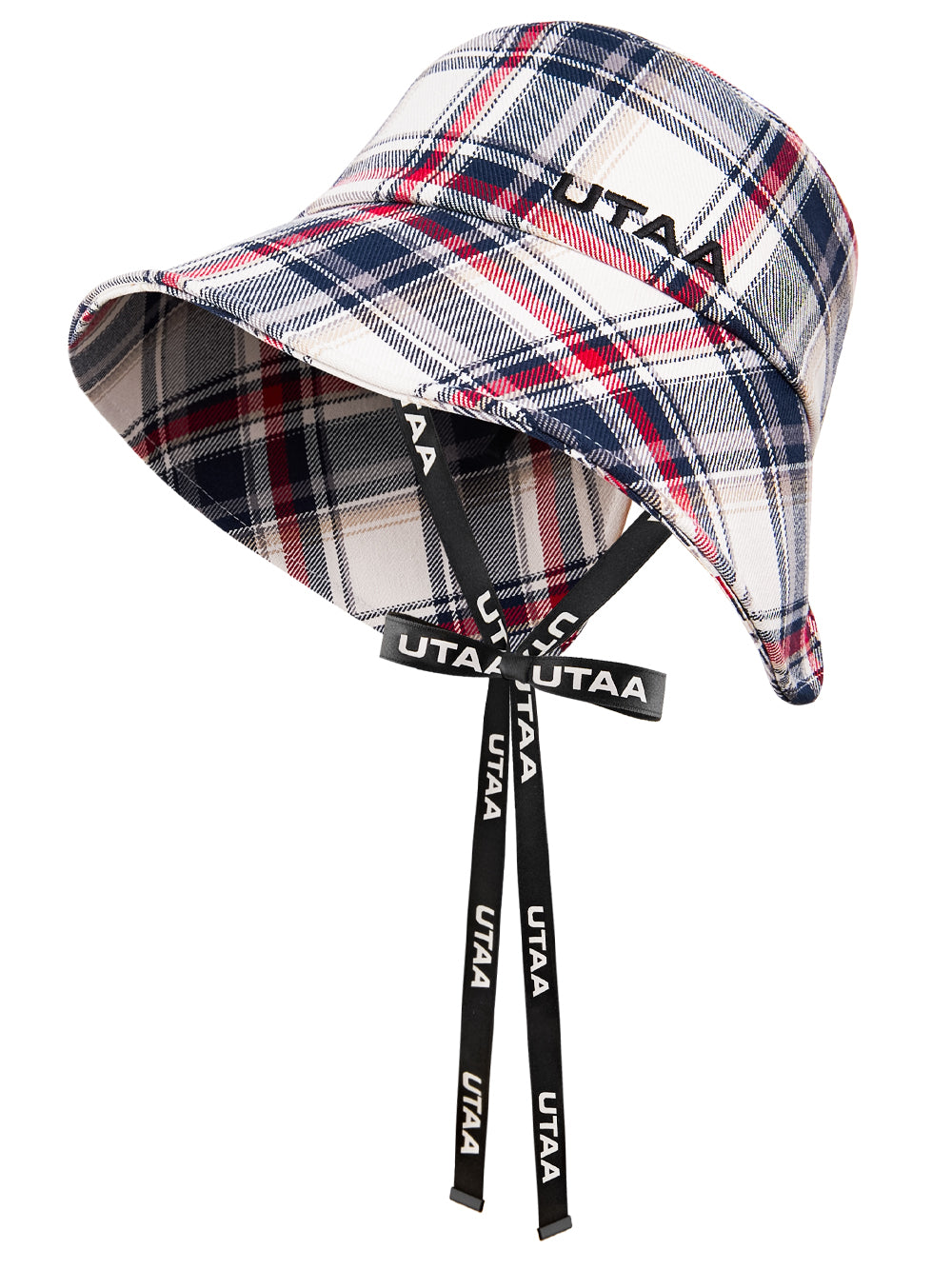 UTAA Britishインディゴチェックバックオープンバケットハット : Women's