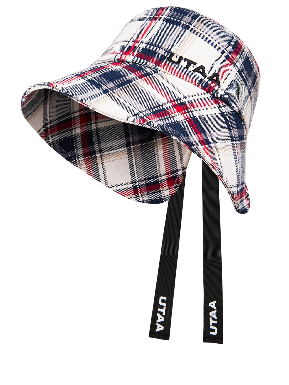 UTAA Britishインディゴチェックバックオープンバケットハット : Women's