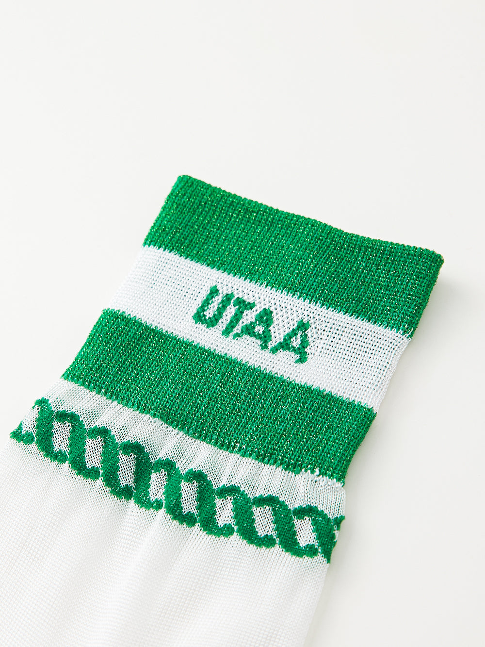 UTAA ScudoGlintロゴメッシュソックス グリーン : Women's