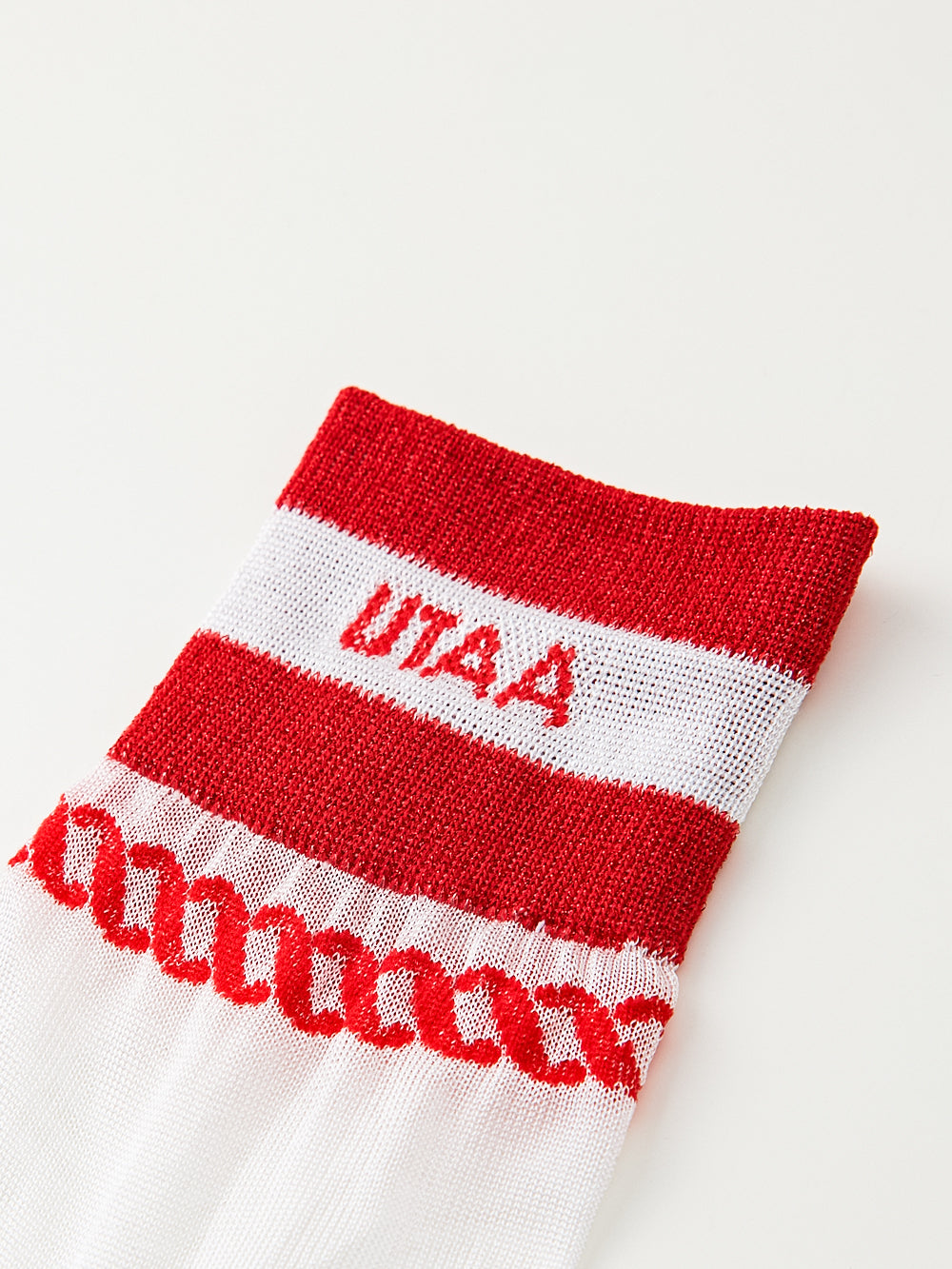 UTAA ScudoGlintロゴメッシュソックス レッド : Women's