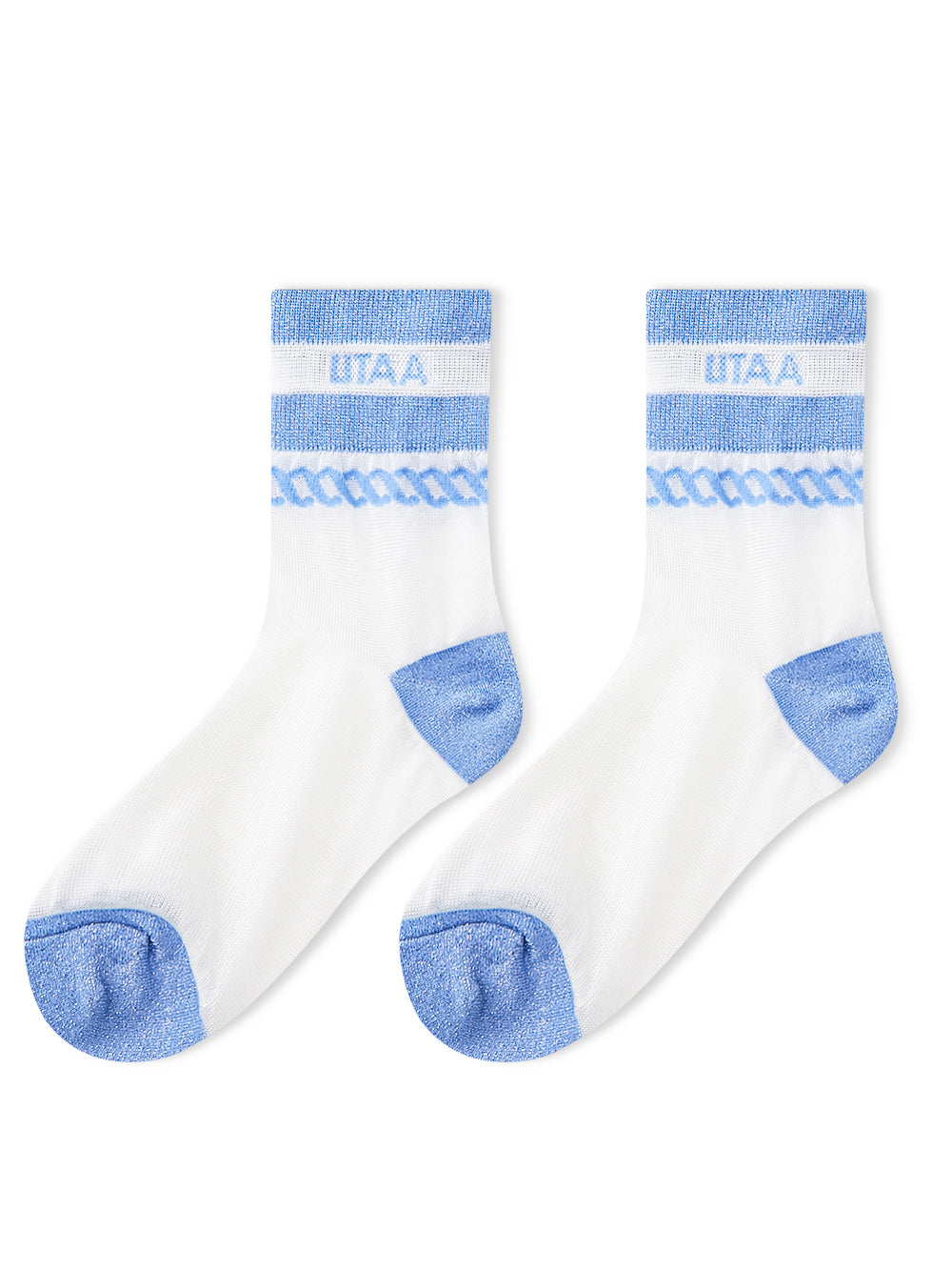 UTAA ScudoGlintロゴメッシュソックス スカイブルー : Women's