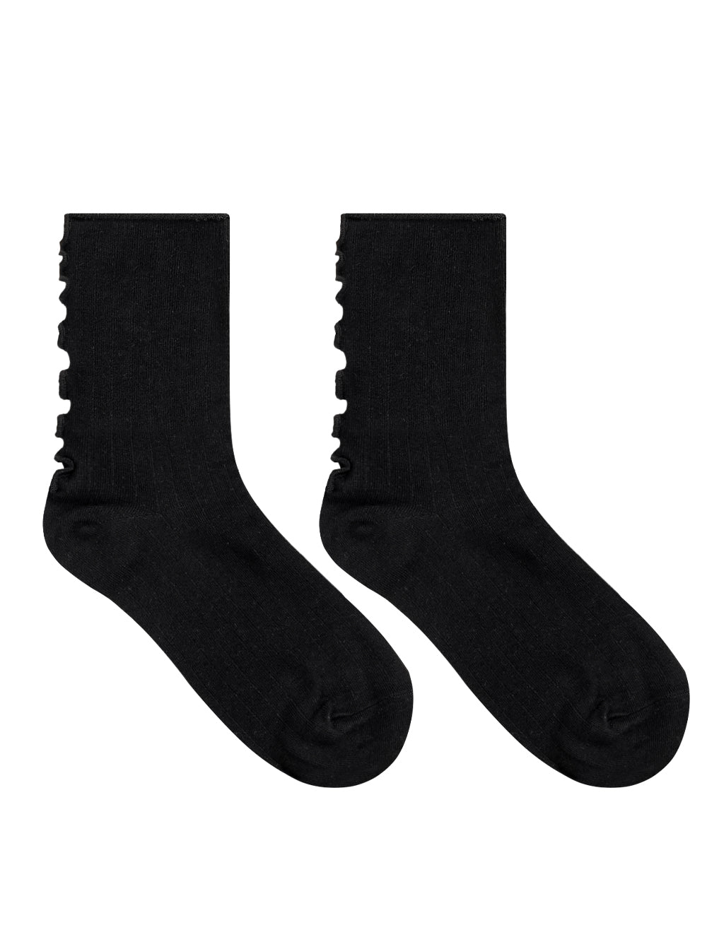 UTAA パンサーRuffleレースソックス ブラック : Women's