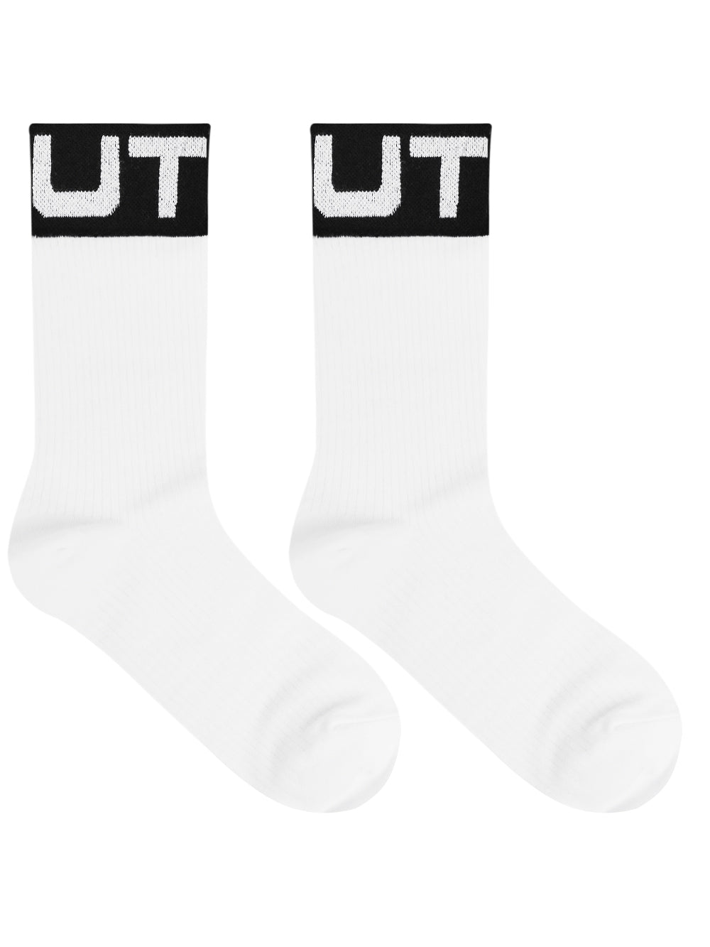 UTAA Essentialボールドロゴソックス ホワイト : Men's