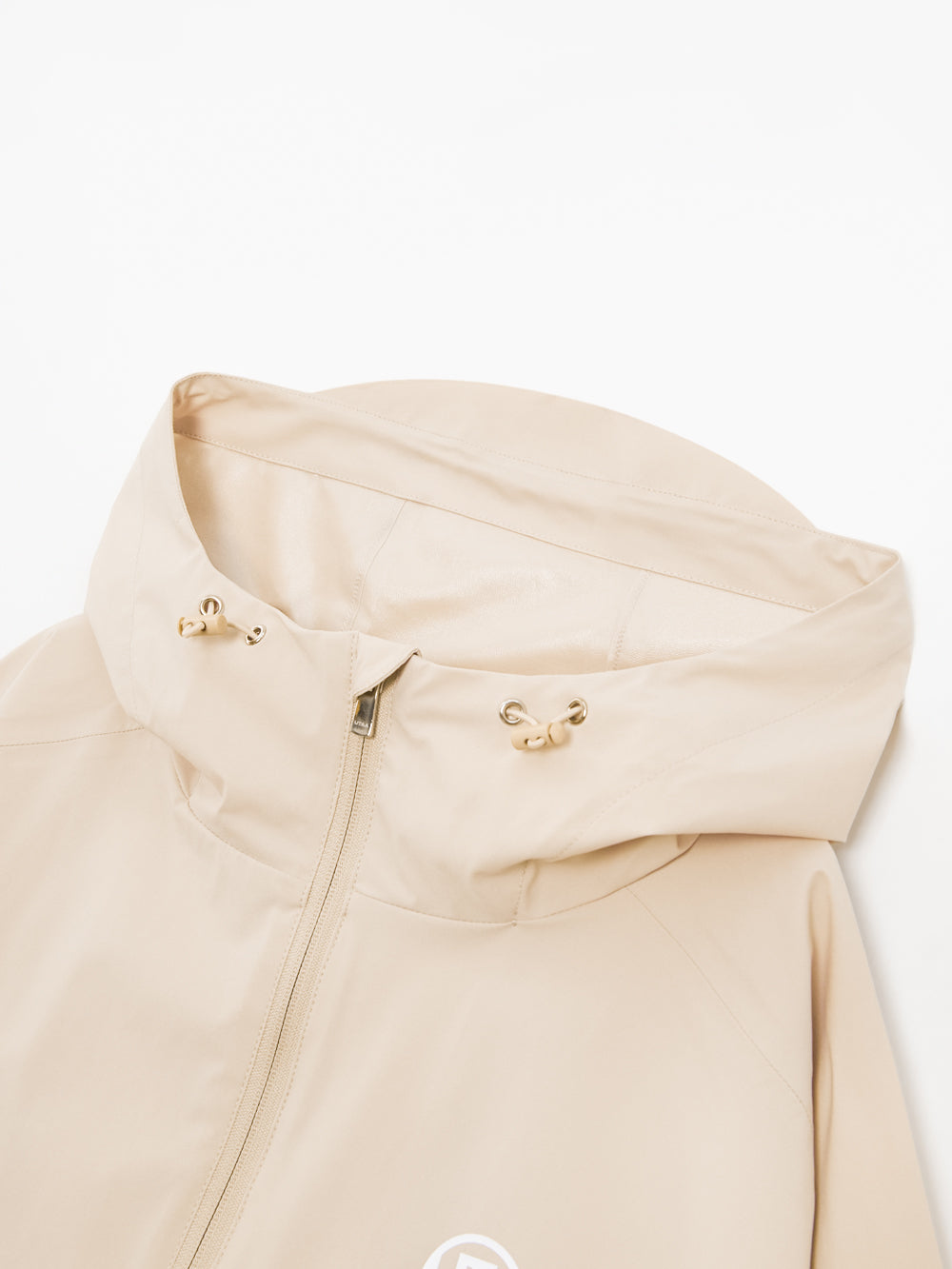 UTAA ボールドロゴHoodiePonchoRaincoat ベージュ : Women's