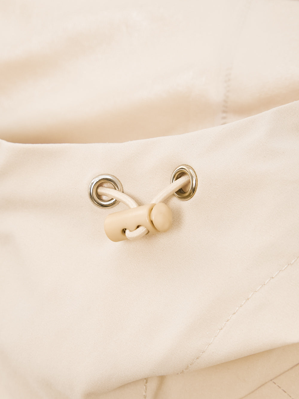 UTAA ボールドロゴHoodiePonchoRaincoat ベージュ : Women's