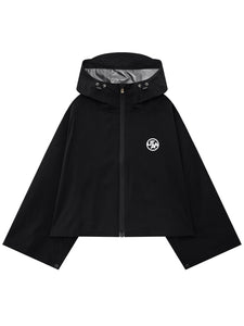 UTAA ボールドロゴHoodiePonchoRaincoat ブラック : Women's