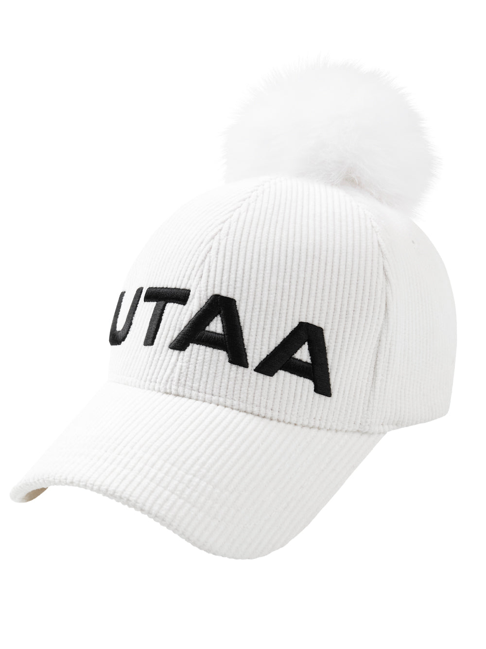 UTAA MellowCorduroyファーBallキャップ ホワイト : Women's