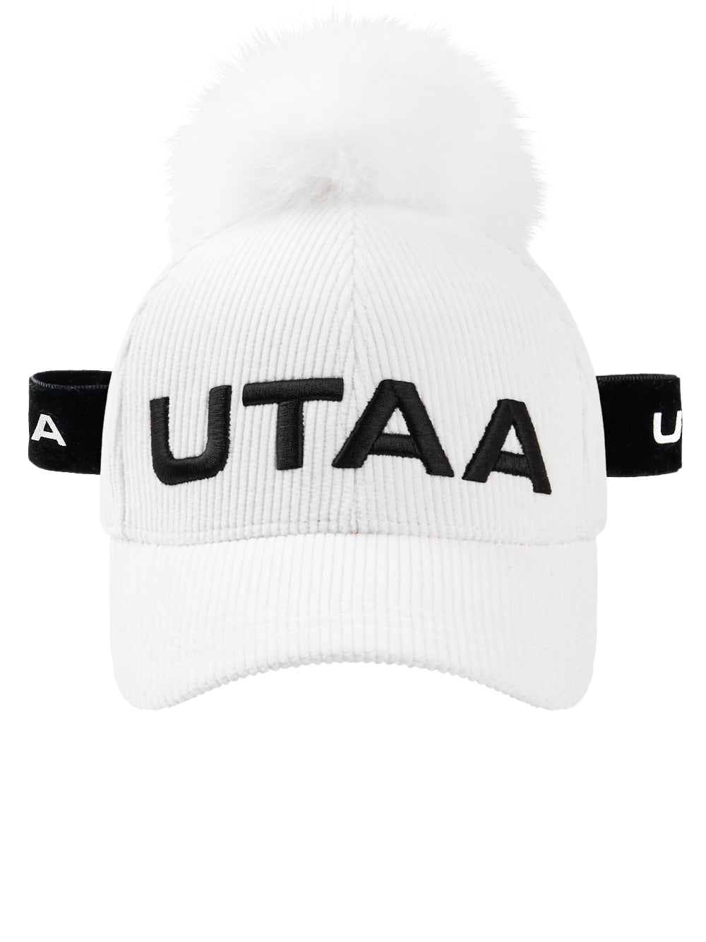 UTAA MellowCorduroyファーBallキャップ ホワイト : Women's