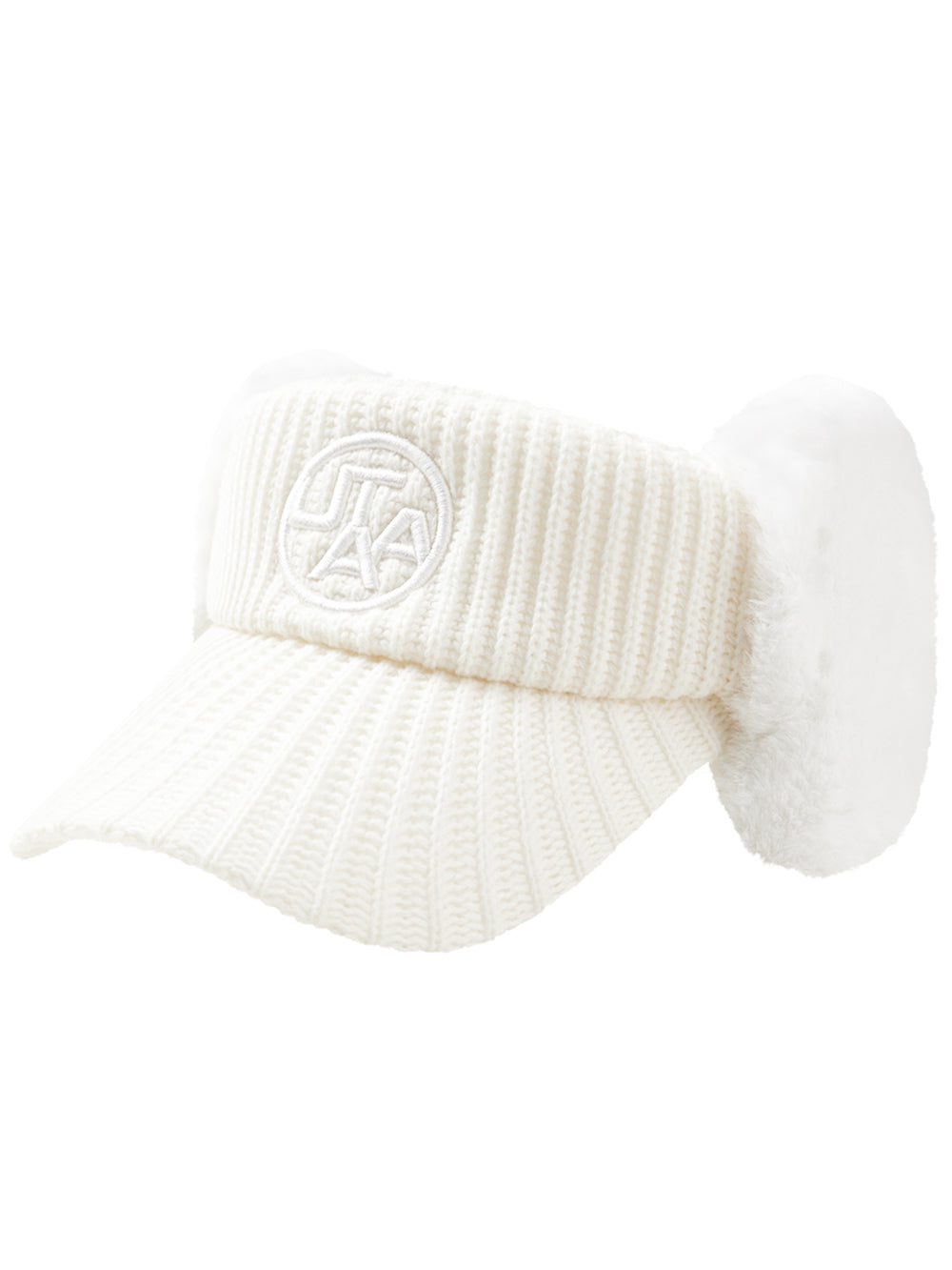 UTAA シンボルStitchニットファーバイザー : Women's