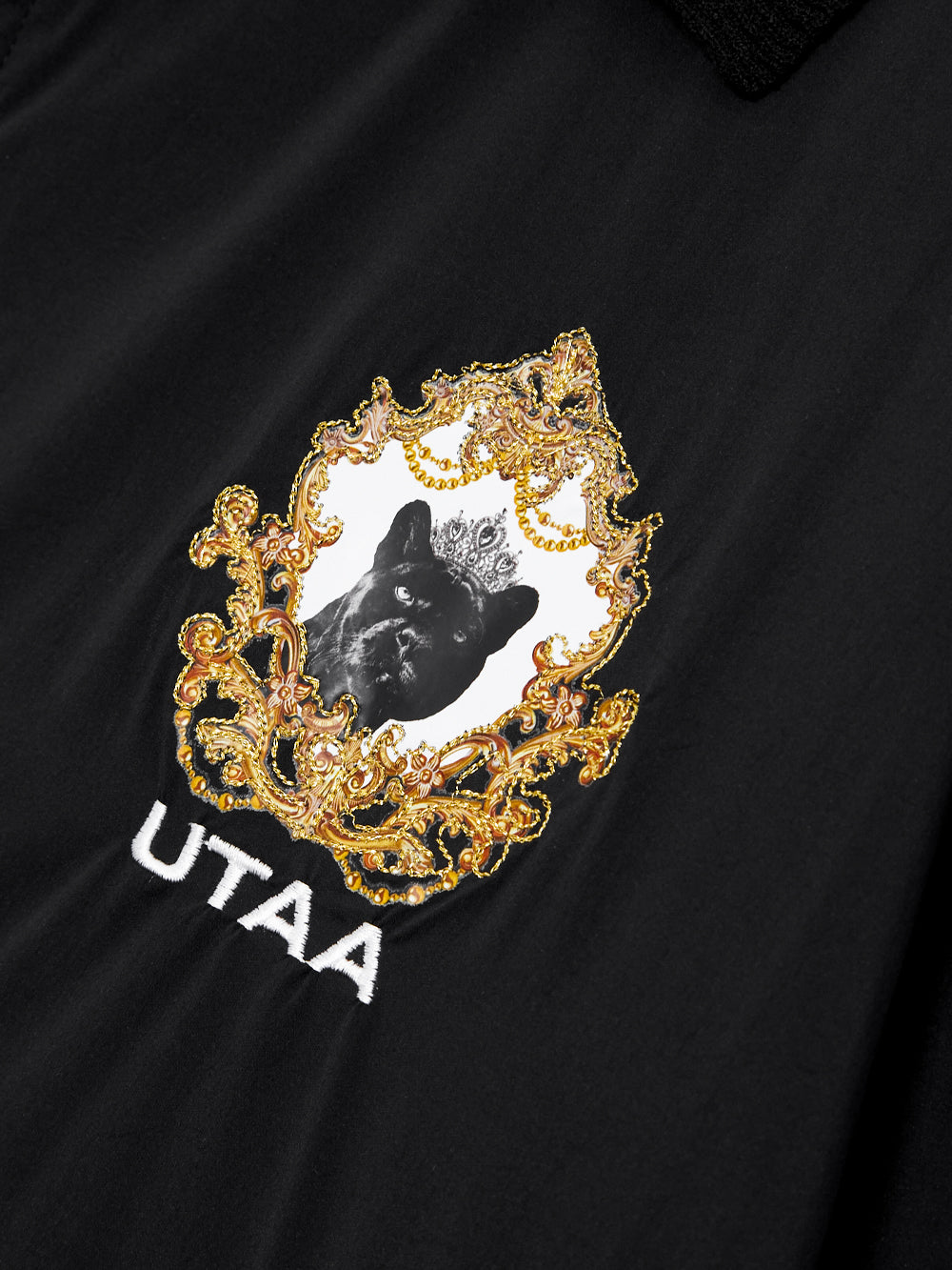 UTAA クラウンパンサーKingdomハーフZip-upジャンパー ブラック : Women's