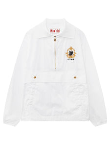 UTAA クラウンパンサーKingdomハーフZip-upジャンパー ホワイト : Women's