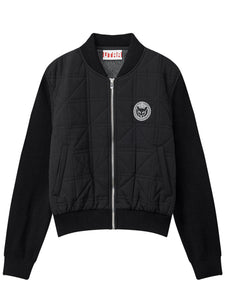 UTAA キルティングStitchニットミックスパディングジャンパー ブラック : Women's