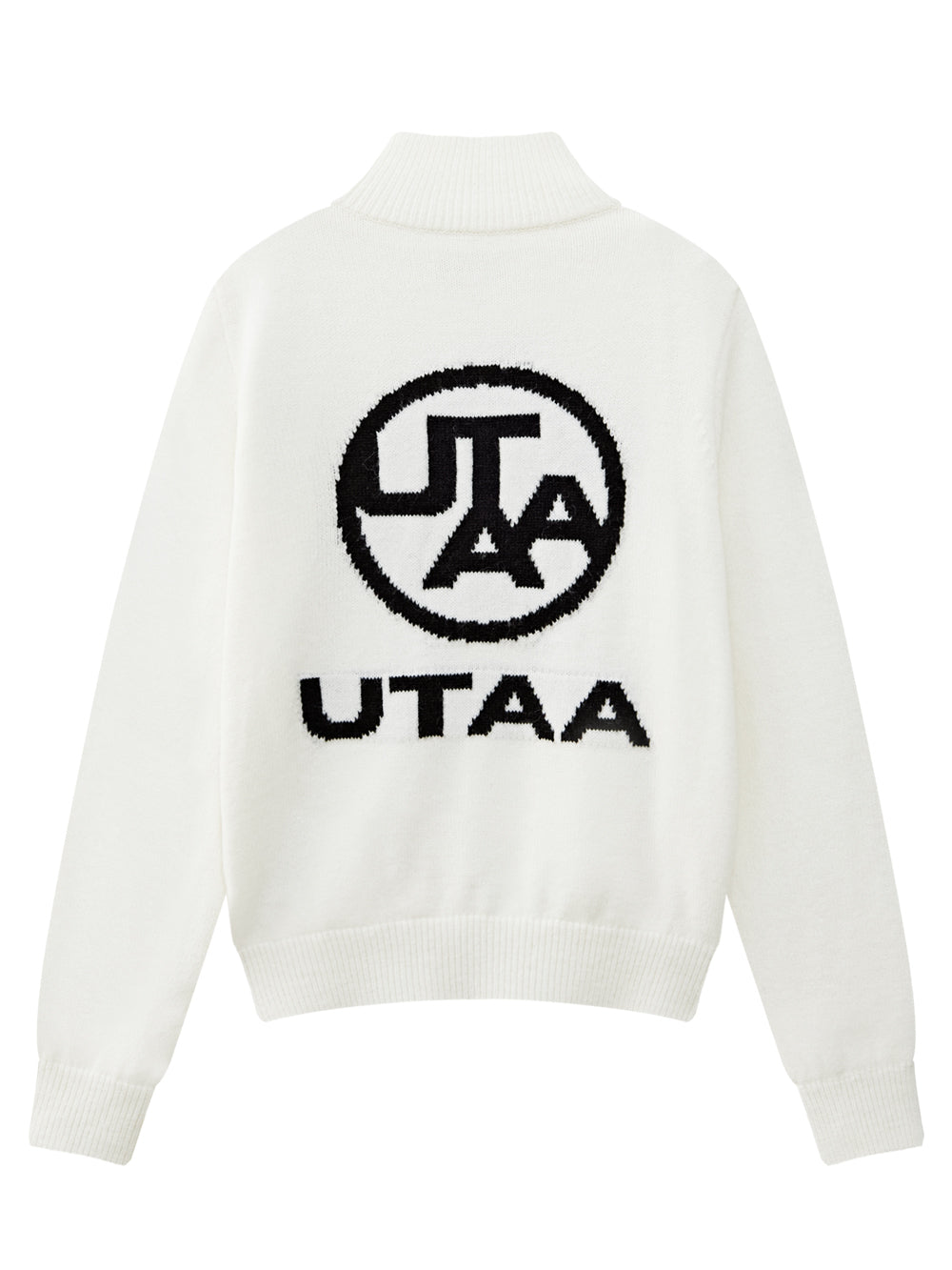 UTAA ギルトリングパンサーWappenニットZip-up ホワイト : Women's