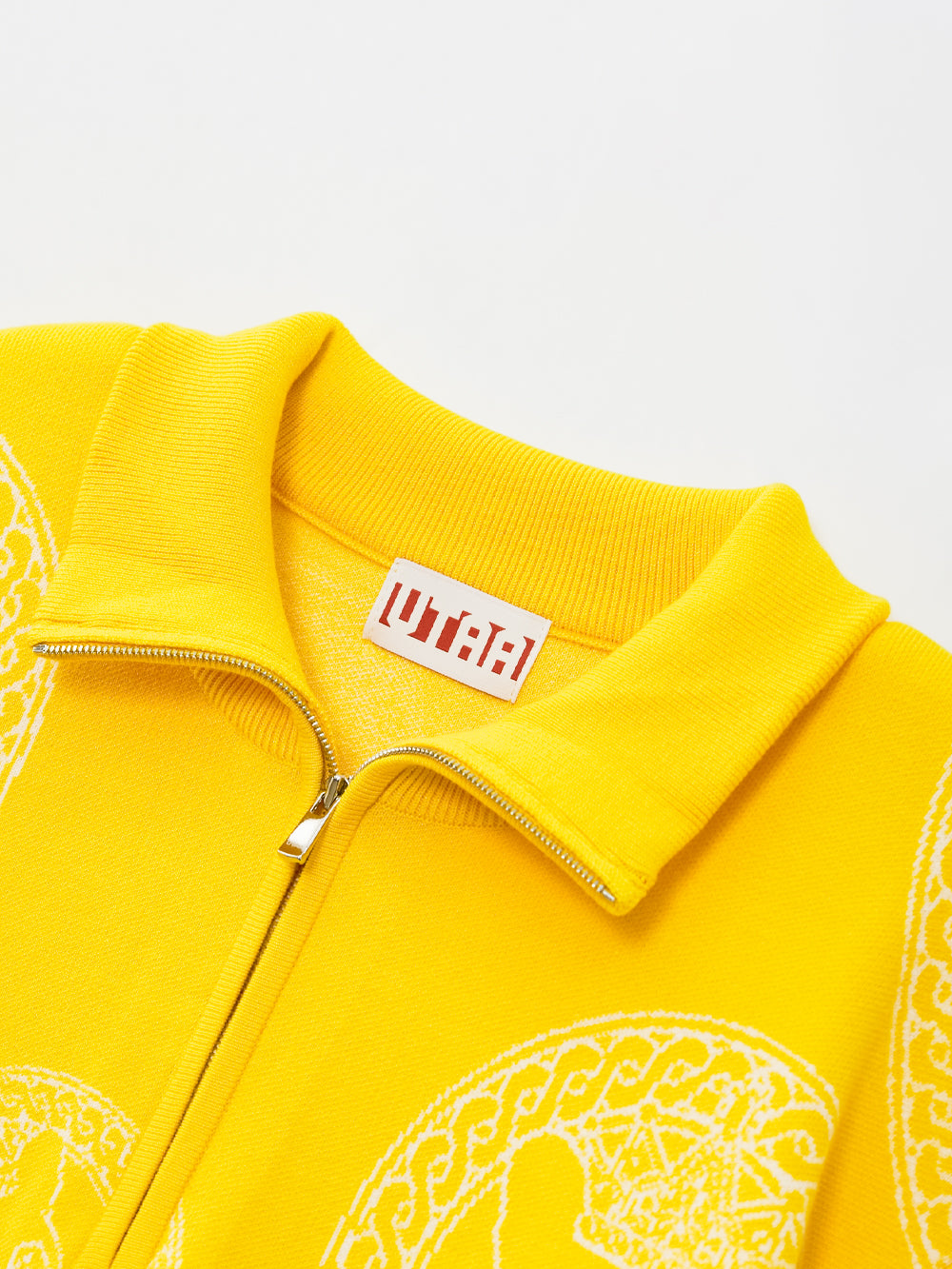 UTAA リングパンサーカラースタンプハーフZip-upニット : men's