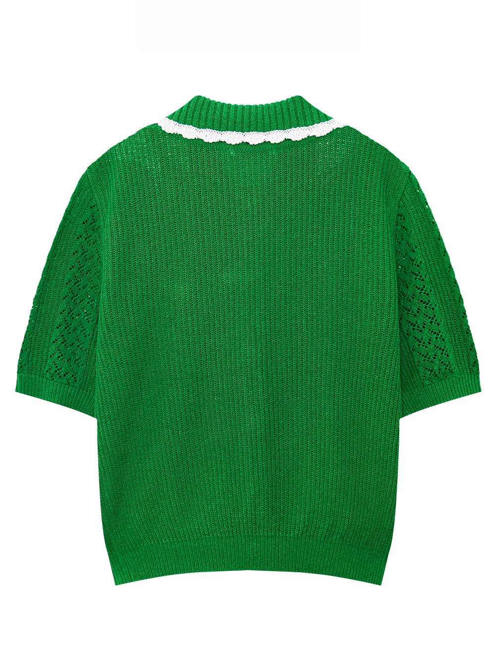 UTAA セーラーレースTrimmingScasiニットカーディガン : Women's