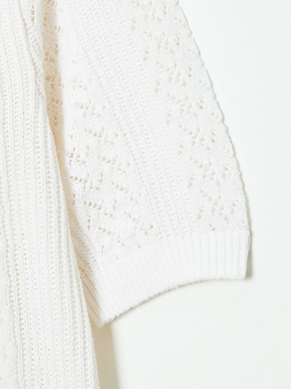 UTAA セーラーレースTrimmingScasiニットカーディガン ホワイト : Women's