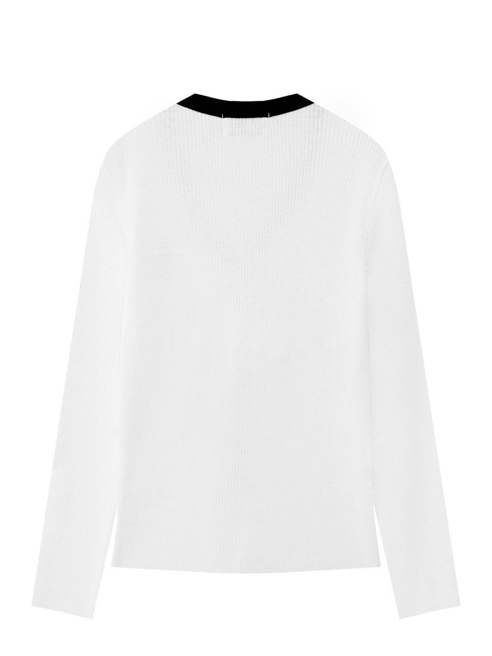 UTAA Slitリブニットカーディガン ホワイト : Women's