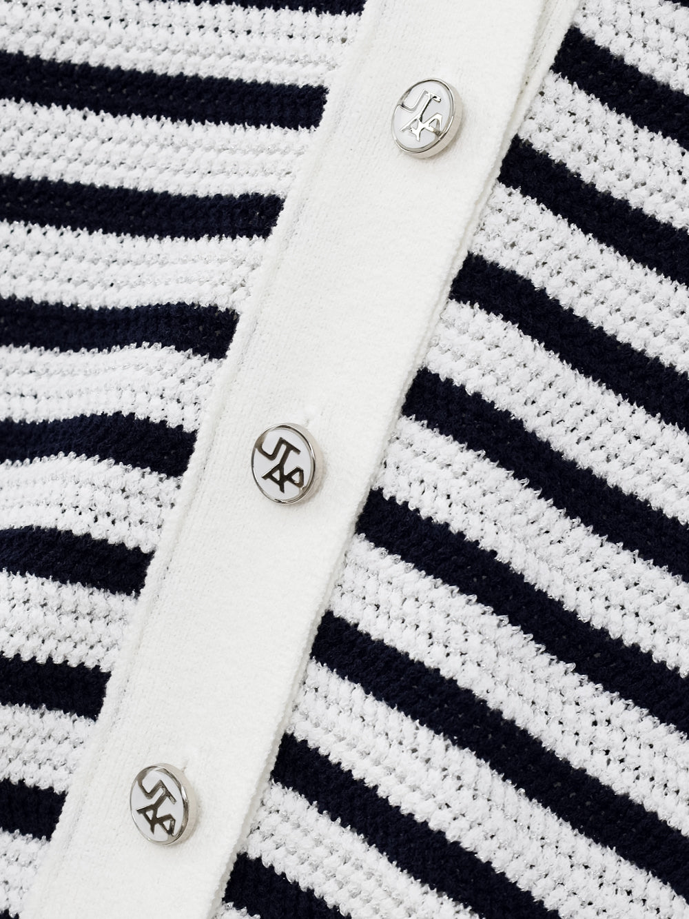 UTAA クロシェScalesシルバリーニットカーディガン : Women's
