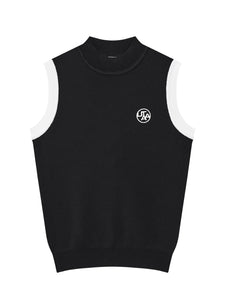UTAA カラーピステスリーブレスニット ブラック : Women's
