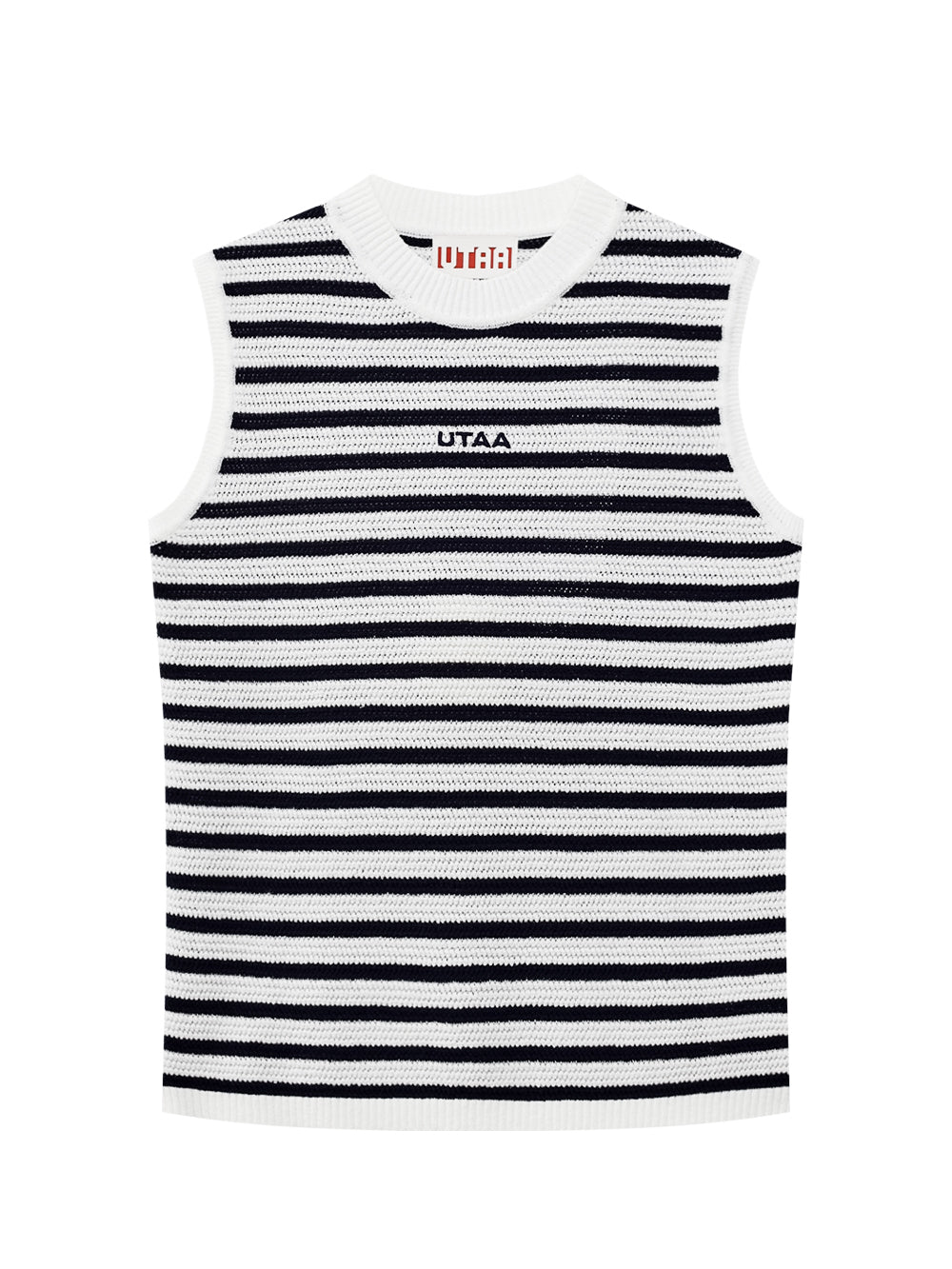 UTAA クロシェScalesシルバリースリーブレスニット : Women's