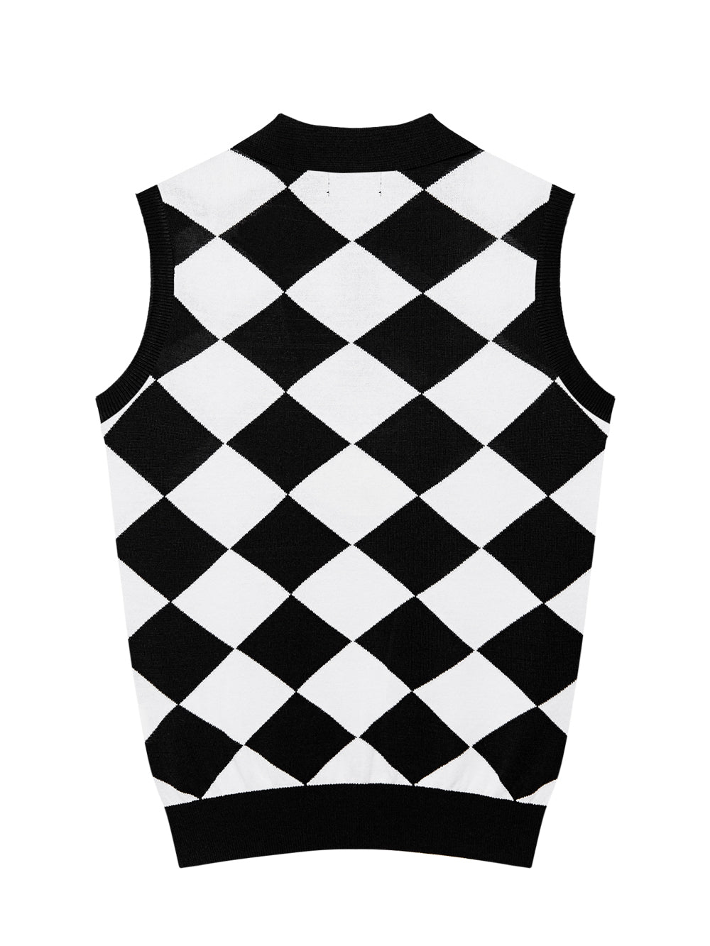 UTAA モノプレイドチェックPKスリーブレスニット : Women's