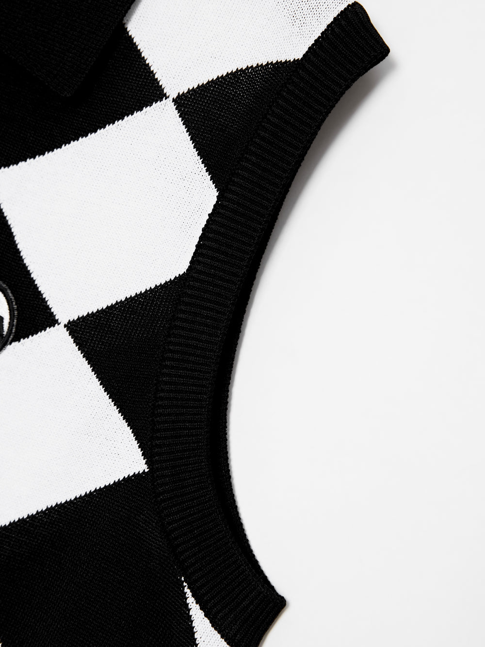 UTAA モノプレイドチェックPKスリーブレスニット : Women's