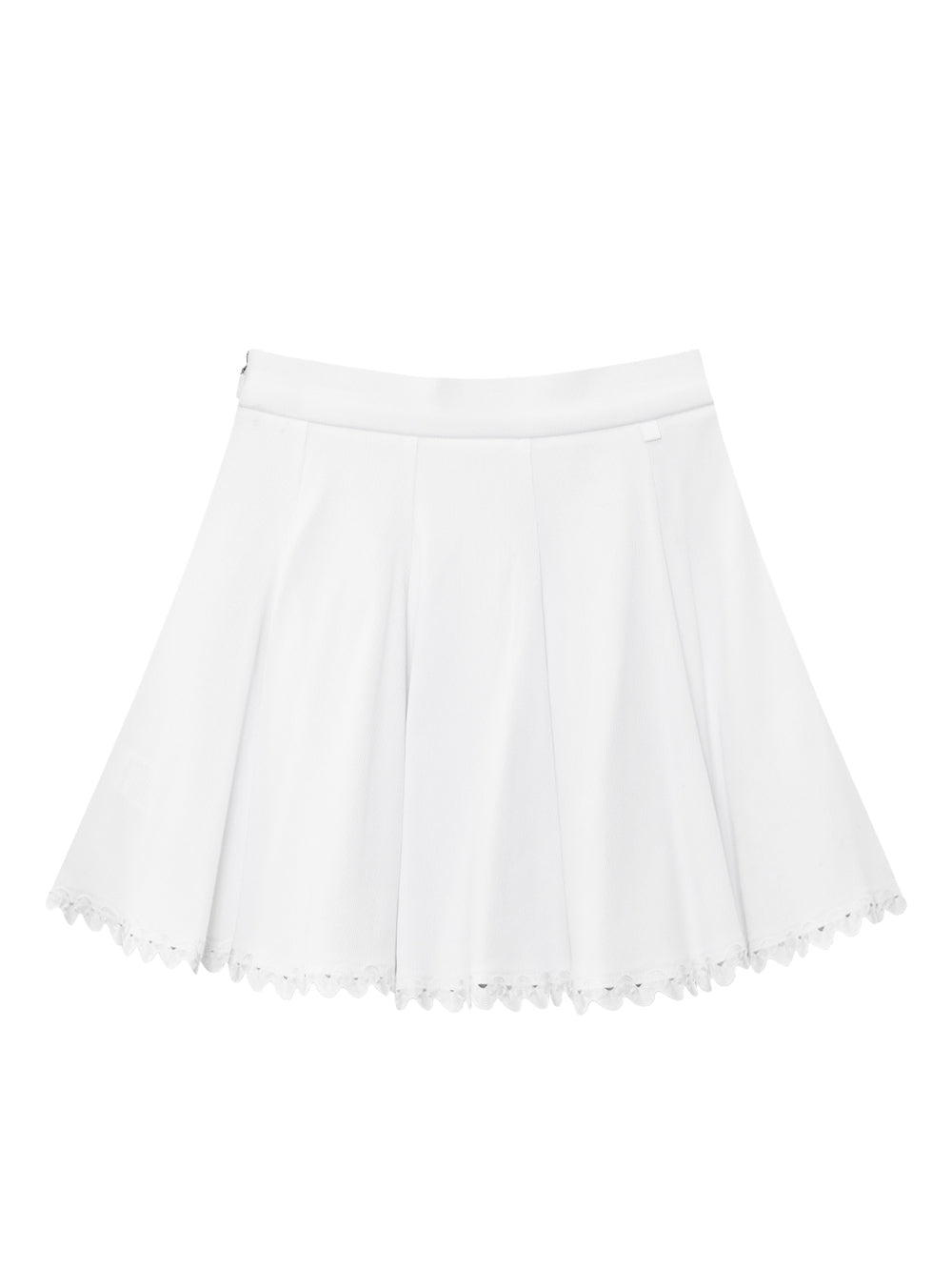 UTAA RibbleレースSheerフレアスカート ホワイト : Women's